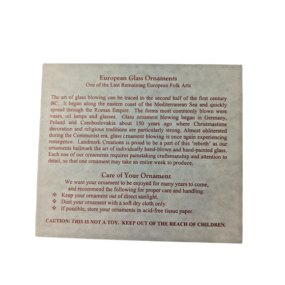 Landmark Creations The 1856 Country Store Hand Painted European Glass Ornament - Picture 14 of 16